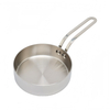 High Quality Mini Stainless Steel Factory Sales Metal Triply Stainless Steel Fry Pans Cookware Non Stick Frypan Home
