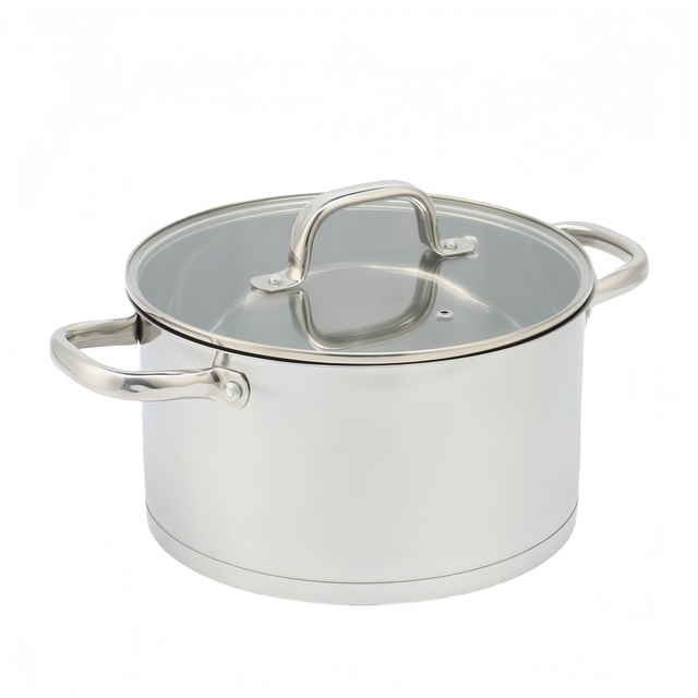 Wholesale Delicate Appearance Multi Function Thickening Base Cookware Stainless Steel Casserole Set Soup & Stock Pots With Lids