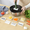 Multifunction Fruits Vegetables Large 5L Stainless Steel Salad Spinner With Grater