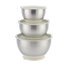 Wholesale High Quality Stainless Steel Salad Bowl Sets with Non Slip Base for Mixing Baking