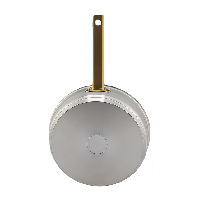 Hot Sale Wholesale Impact Bonded Bottom Stainless Steel Pan 20/24/26/28cm 8inch/10inch/12inch Non-Coating Cookware Frying Pan