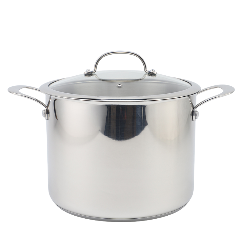 Factory Supply Kitchenware 8 Liter Stainless Steel Pasta Cooker 24cm Pasta Cooker Steamer Multi-Pot