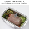 Design 304 Stainless Steel Fresh-keeping Box Snap-on Refrigerator Storage Tin Box Heating Food Grade Microwave sealed Box