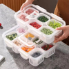 Factory Wholesale Fresh Food Storage Box Set with Compartments for Refrigerator Food Sealed Fresh Keeping Container with Timer