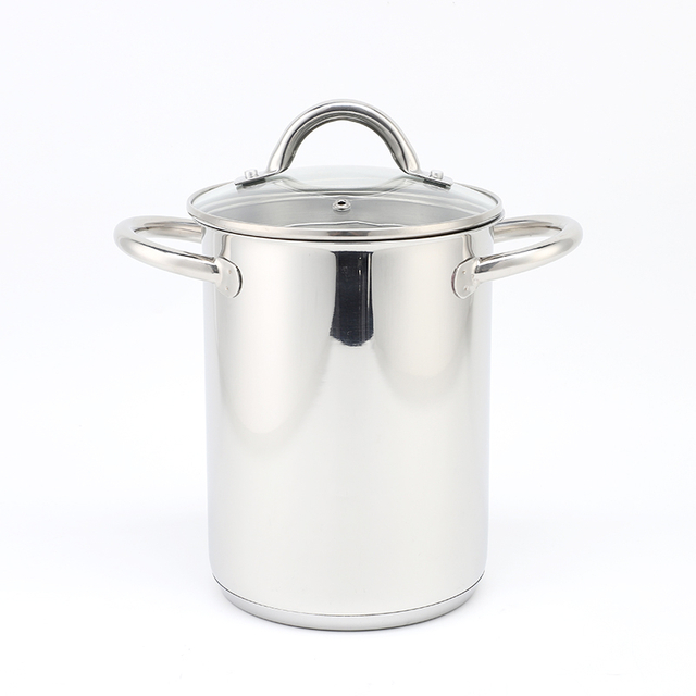 Asparagus Steamer Pot with Mesh Basket-3 Quart Stainless Steel Vegetable Cooker with Tempered Glass Lid