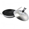 Hybrid TriPly Stainless Steel Nonstick Wok With Handle No Coating Nonstick Cookware Support ODM/OEM Non Toxic NO PFAS PFAS