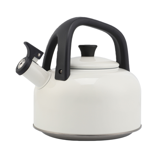  3L Stainless Steel Tea Kettle Round Whistling Stovetop Pot Food Grade Metal Teapot for Stove Top