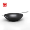 Factory Exclusive Design Seasoned Carbon Steel 14-Inch/35 cm Wok Pan Naturally Non Stick Pans Skillets Induction Compatible