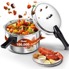 Factory Small Aluminum Alloy Pressure Cooker with Magnetic Bottom 3L 4L 5L 7L 9L 11L 13L 17L Sizes for Gas and Induction Cooker