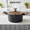 8 PCS Factory Customizable Ceramic Granite Non Stick Pans and Pots Set Induction Forged Aluminum Cookware Set PFOA & PFOS FREE