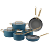 11PCS Customizable Ceramic Non Stick Pans and Pots Set Induction Cast Aluminum Ceramic Cookware Set Pots and Pans Set