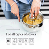 Hot Sale Apple Shape Cooking Pot Heavy Weight 5ply Base Stainless Steel Casserole Soup Pot Stock Pot with Stainless Steel Handle
