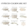 15 PCS Pots and Pans Set Nonstick Cookware Set Detachable Handle Induction Kitchen Cookware Sets with Removable Handle