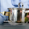 Hot Sale Cooking Pot Heavy Weight 5ply Base Stainless Steel Casserole Soup Pot Stock Pots with Stainless Steel Handle