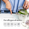 Hot Sale Belly Shape Cooking Pot Heavy Weight 5ply Base Stainless Steel Casserole Soup Pot Stock Pot with Stainless Steel Handle
