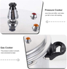 Factory Small Aluminum Alloy Pressure Cooker with Magnetic Bottom 3L 4L 5L 7L 9L 11L 13L 17L Sizes for Gas and Induction Cooker