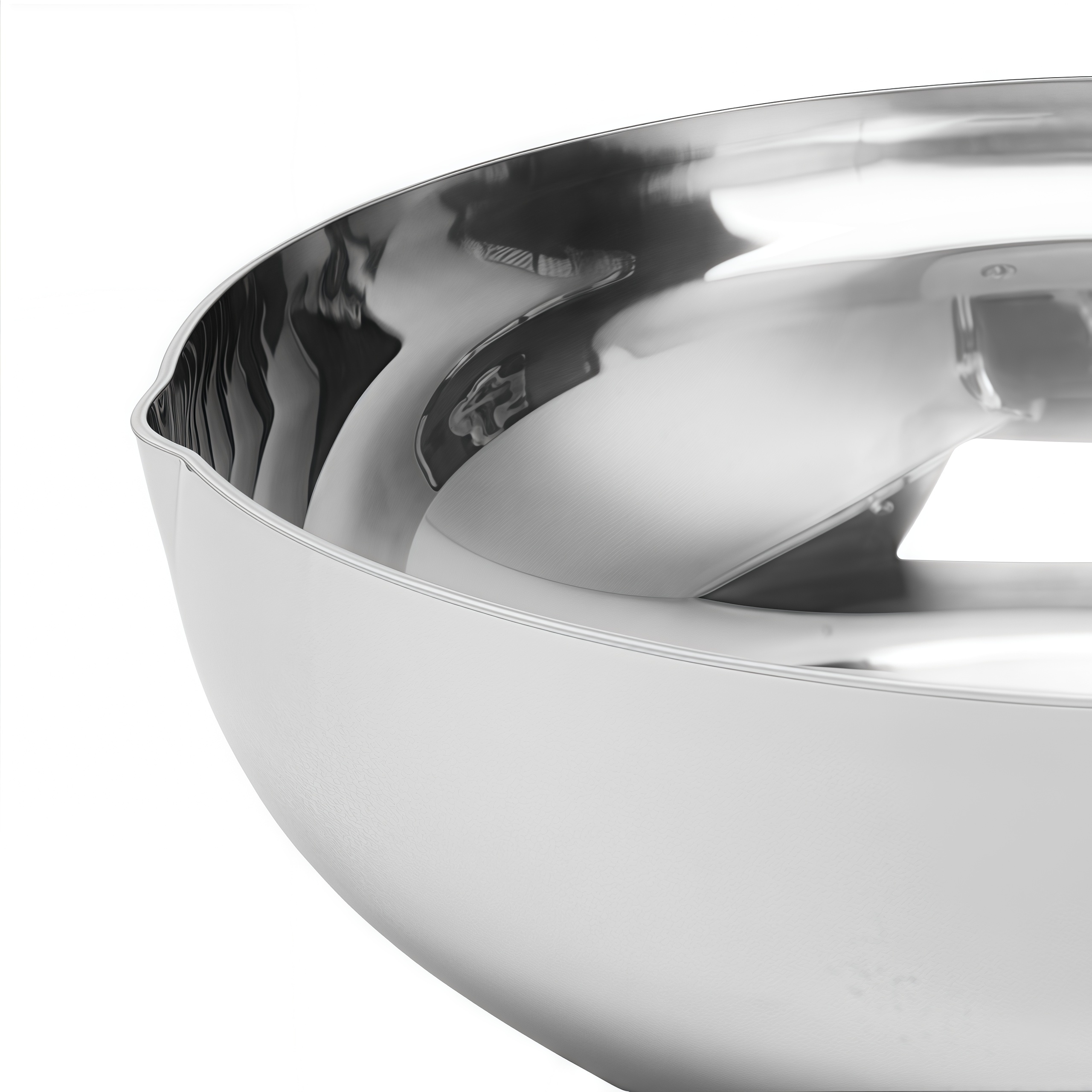 Hybrid TriPly Stainless Steel Nonstick Wok With Handle No Coating Nonstick Cookware Support ODM/OEM Non Toxic NO PFAS PFAS