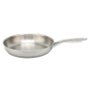 Factory Customized Food Grade Triply Cooking Pan Steel Stainless Non-coating Frying Pan for Skillet Omlet with Hollow Handle