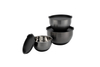 Kitchen Baking Salad Mixing Bowl Set 16/20/24/26/28cm Large Stainless Steel with Silicone Bottom Polished Technique