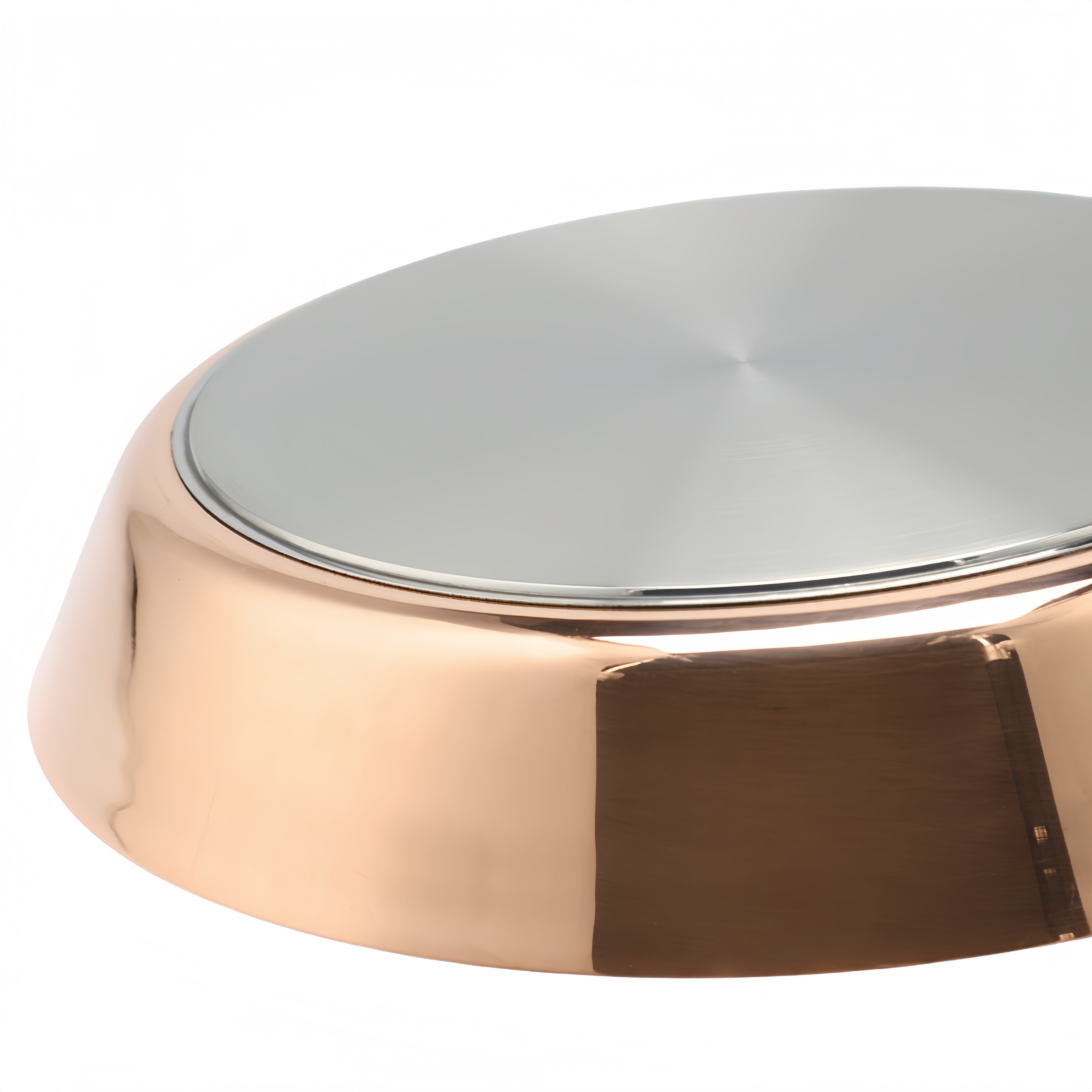 Hot Sale Wholesale 3 Layer Copper Tri-ply Stainless Steel Pan 20/24/26/28cm 8inch/10inch/12inch Non-Coating Cookware Frying Pan