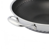 Hybrid TriPly Stainless Steel Nonstick Wok With Handle No Coating Nonstick Cookware Support ODM/OEM Non Toxic NO PFAS PFAS