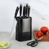 High Quality Traditional Metal Kitchen Cutter Cooking Knives Set ABS Handle Kitchen Chef Knife Kit with Stainless Steel Block