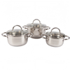 Wholesale Classic Cookware Set Eco-Friendly Stainless Steel Casserole Set Soup & Stock Pots With Lids