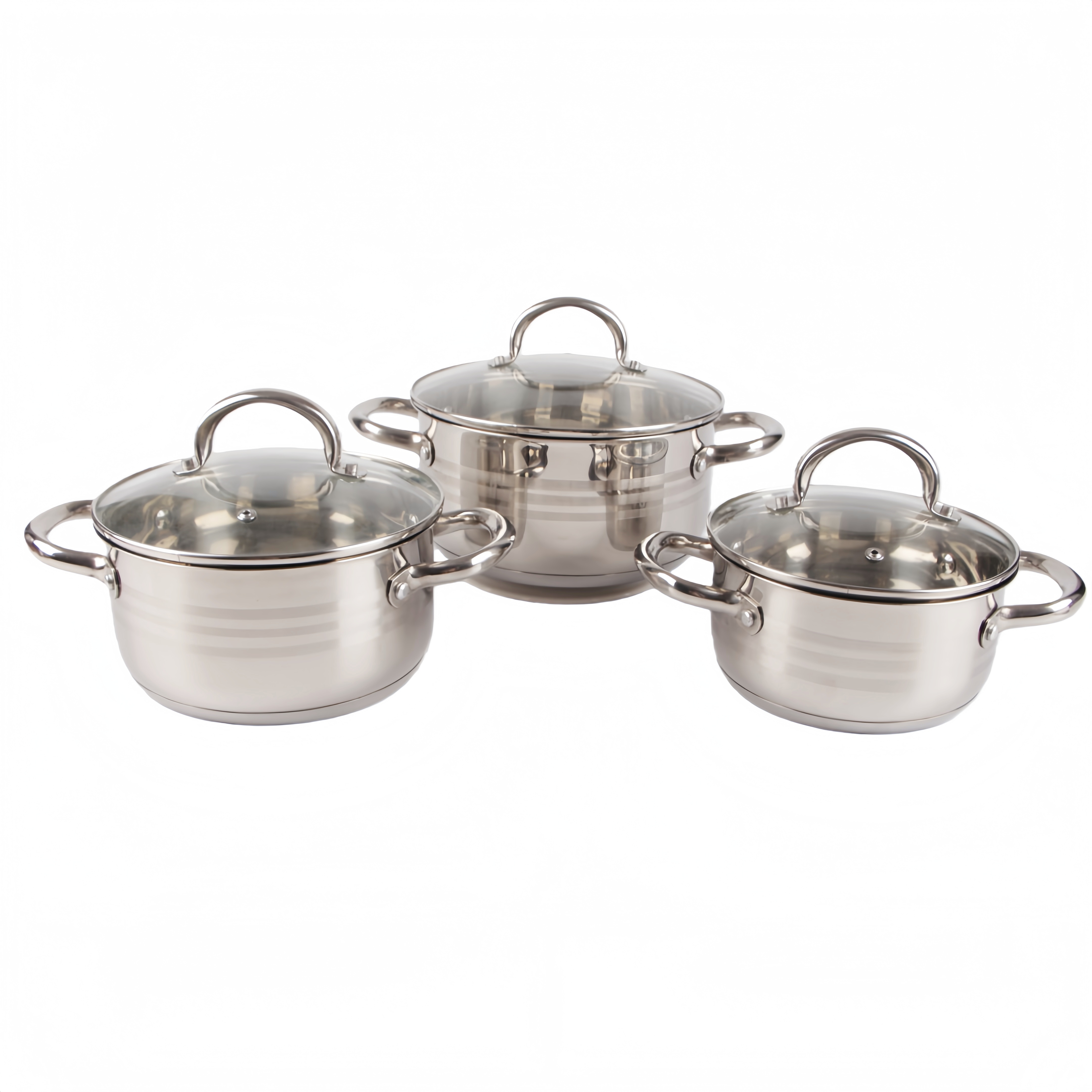 Wholesale Classic Cookware Set Eco-Friendly Stainless Steel Casserole Set Soup & Stock Pots With Lids