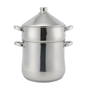 Factory Custom Kitchen Soup Steamer Pot Set With Tagine Lid Stainless Steel Cooking Pot Set Cookware Sets with Capsuled Bottom