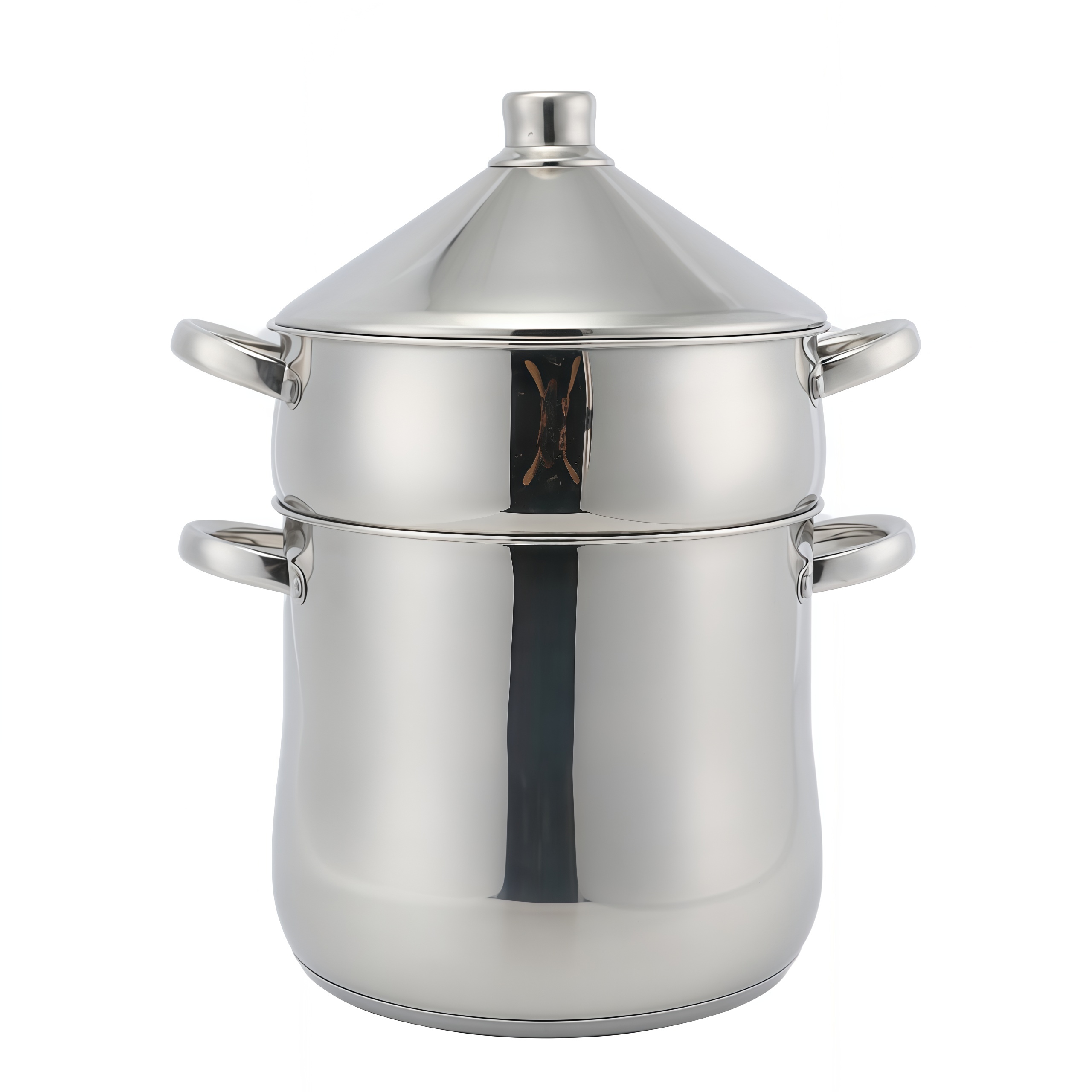 Factory Custom Kitchen Soup Steamer Pot Set With Tagine Lid Stainless Steel Cooking Pot Set Cookware Sets with Capsuled Bottom