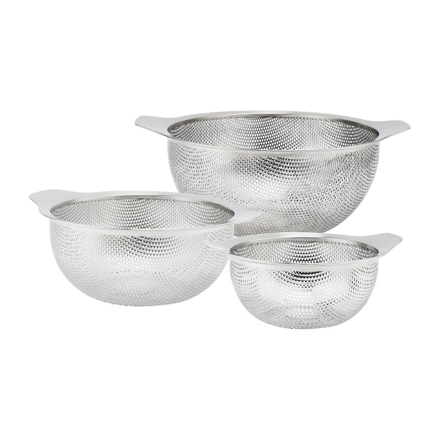 Stainless Steel Mesh Strainer Colander Home Kitchen Food and Fruit Organizer