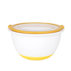 Non Slip Silicone Bottom Plastic Mixing Bowls Set With Airtight Lids