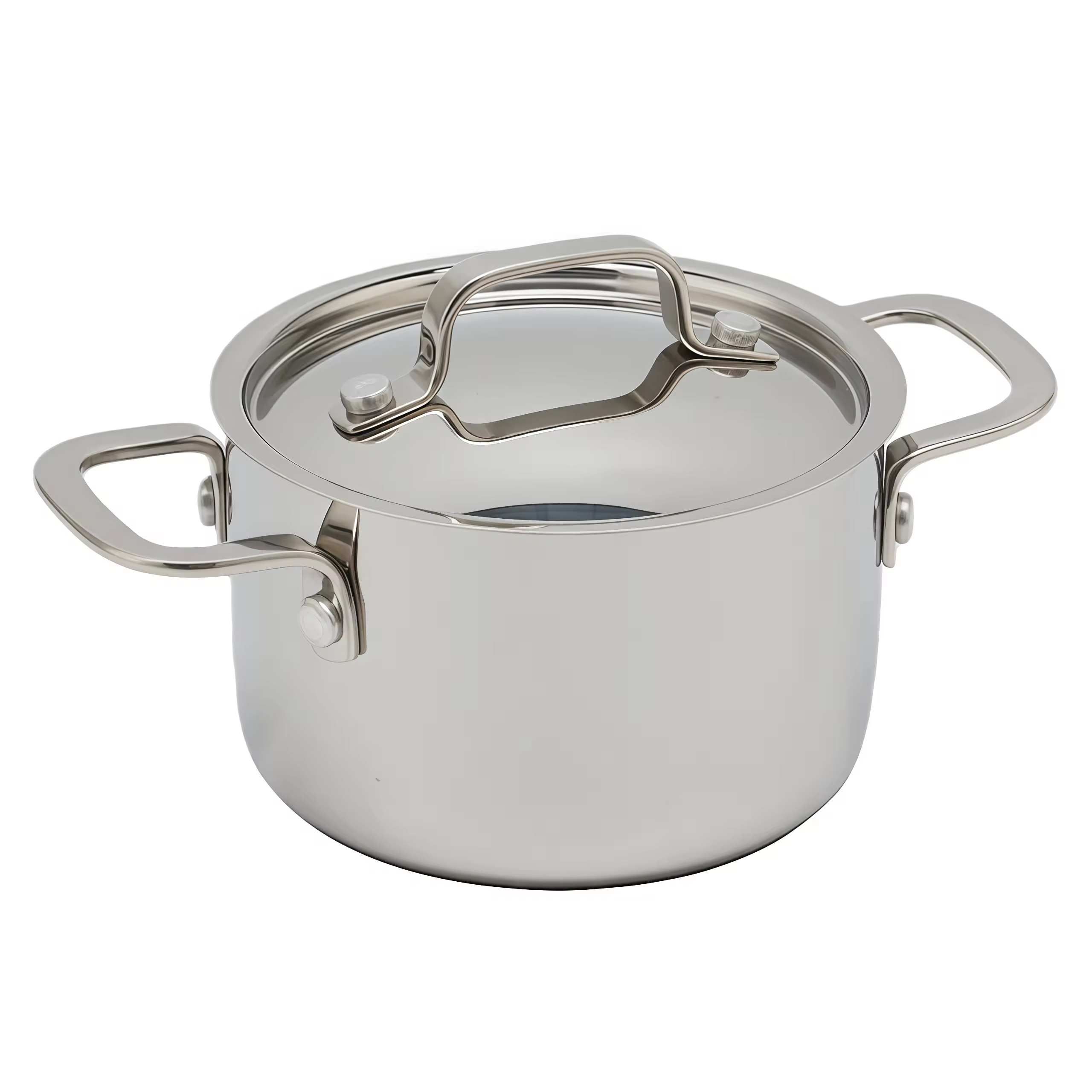 High Quality Mini Stainless Steel Factory Sales Metal Triply Stainless Steel Fry Pans Cookware Non Stick Frypan Home