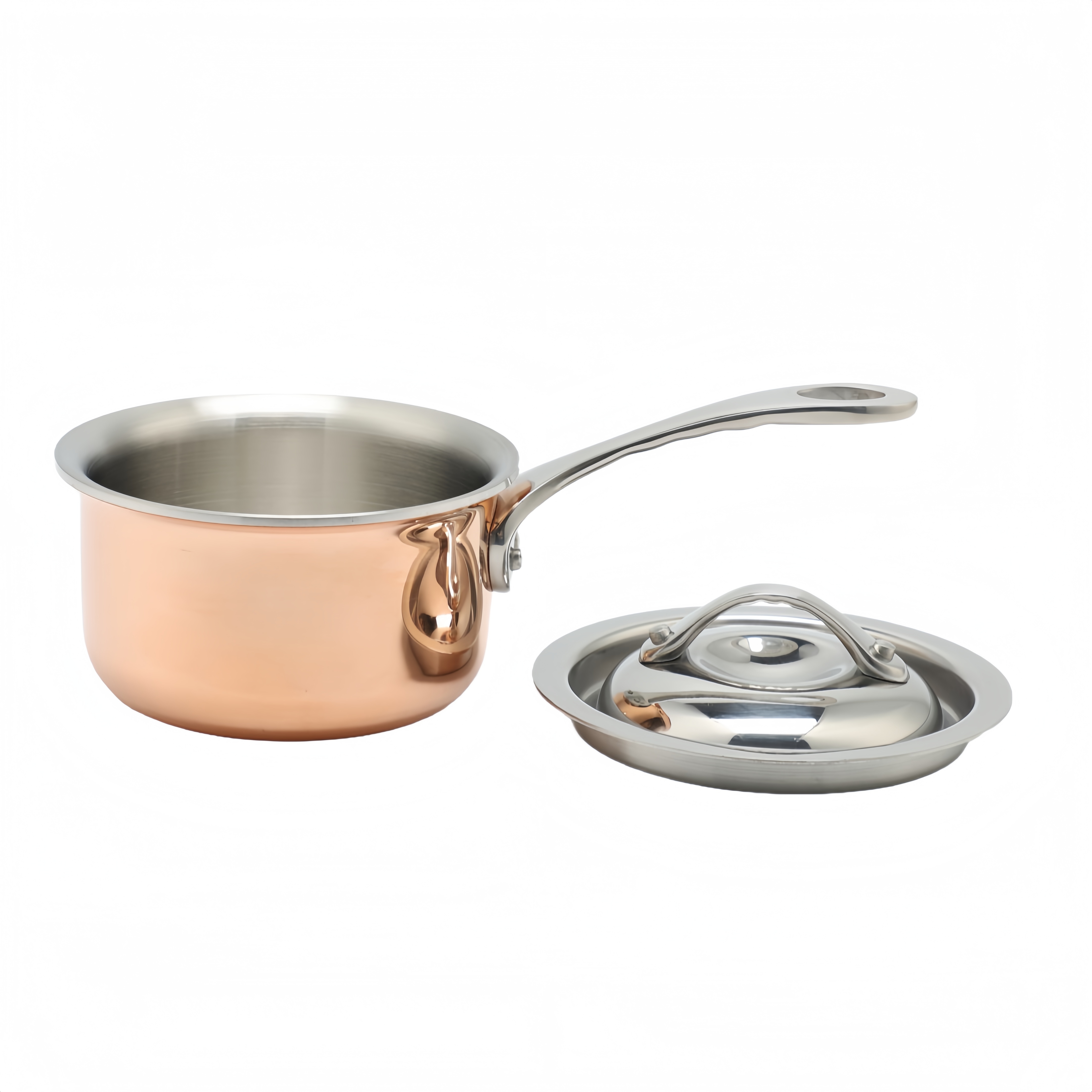 High Quality Mini Stainless Steel Factory Sales Metal Copper Triply Stainless Steel Fry Pans Cookware Non Stick Frypan Home