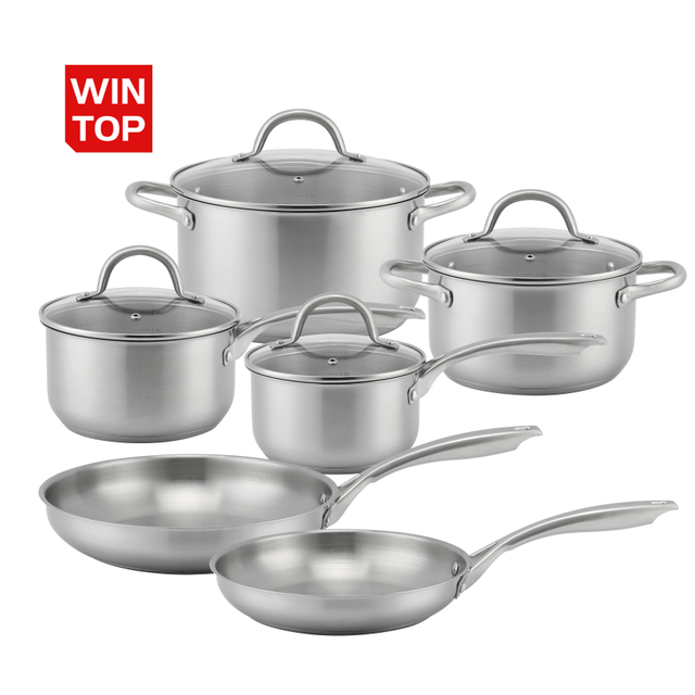 Wholesale Delicate Appearance Multi Function Thickening Base Cookware Stainless Steel Casserole Set Soup & Stock Pots With Lids