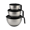 Kitchen Stainless Steel Salad Mixing Bowl Set Eco-Friendly Metal Bowl with Polished Handle