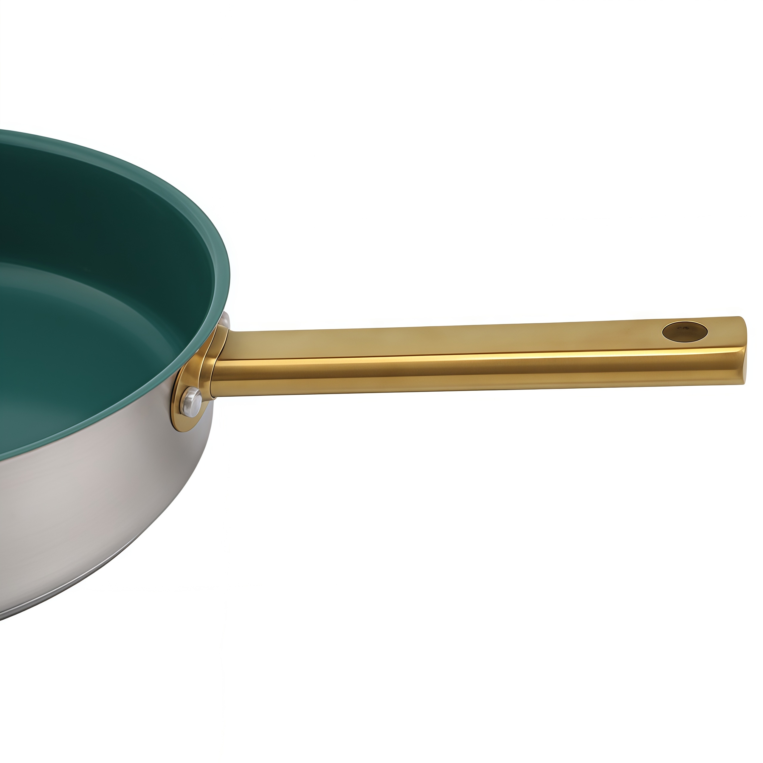 Hot Sale Wholesale Impact Bonded Bottom Stainless Steel Pan 20/24/26/28cm 8inch/10inch/12inch Non-Coating Cookware Frying Pan
