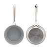 Hot Sale Wholesale 3 Layer Base Stainless Steel Pan 20/24/26/28cm 8inch/10inch/12inch Ceramics Nonstick Cookware Frying Pan
