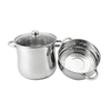 Factory Custom Kitchen Stainless Steel Soup Steamer Pot Set With Glass Lid Stainless Steel Cooking Pot Set Cookware Sets