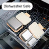 New Design 304 Stainless Steel Fresh-keeping Box Snap-on Refrigerator Storage Tin Box Heating Food Grade Microwave Sealed Box