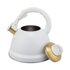 Factory Wholesale 3L Whistling Tea Kettle Tea Pot Customized Color Stainless Steel Hot Water for ALL Stovetop with Wood Handle