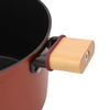 9 PCS Customizable Ceramic Non Stick Pans and Pots Set Induction Cast Aluminum Cookware Set Pots and Pans Set with Wood Handle