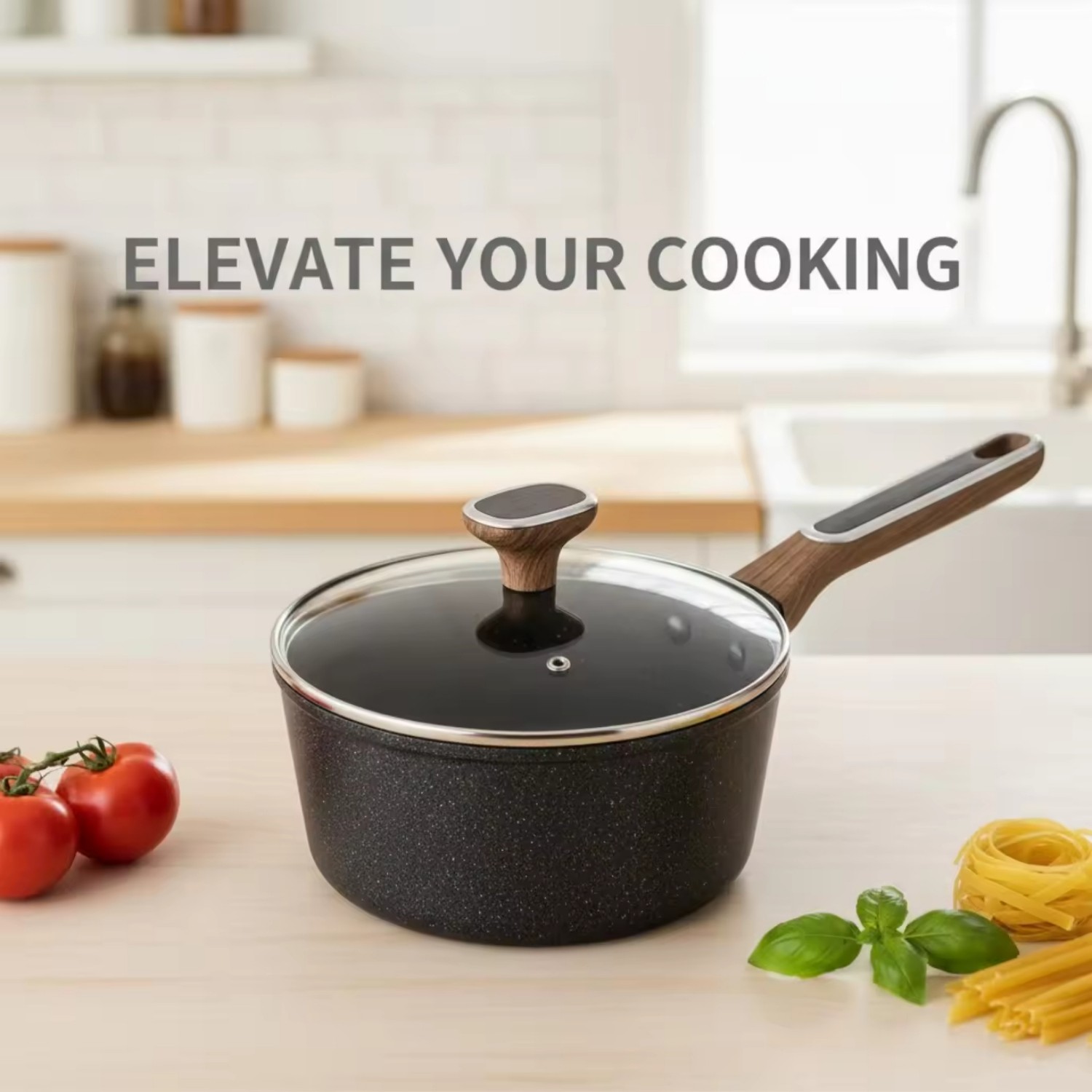 8 PCS Factory Customizable Ceramic Granite Non Stick Pans and Pots Set Induction Forged Aluminum Cookware Set PFOA & PFOS FREE