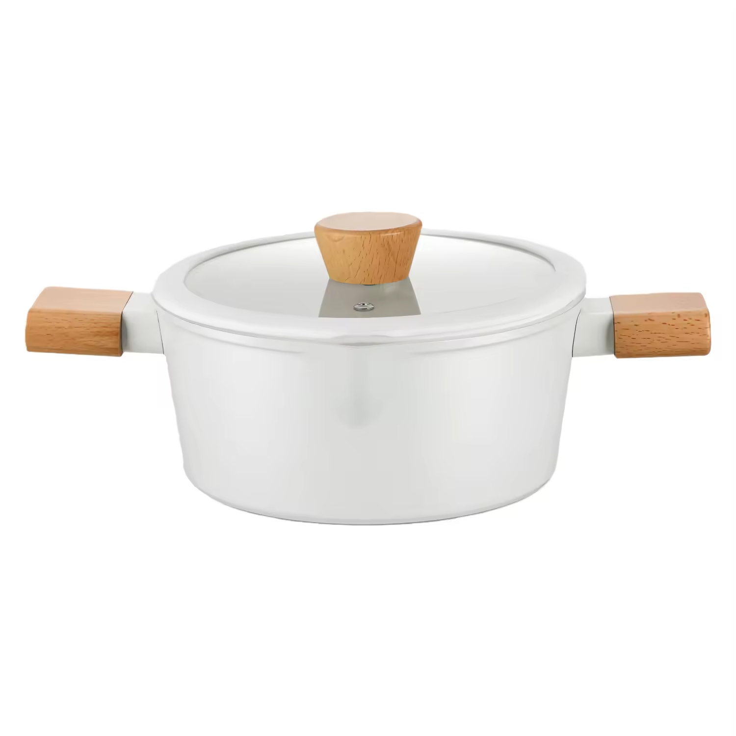 8 PCS Factory Customizable Ceramic NonStick Pan and Pots Set Induction Forged Aluminum Cookware Set PFOA & PFOS FREE Wood Handle