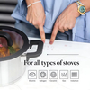 Hot Sale Strainer Lid Cooking Pot Heavy Weight 5 Layer Base Stainless Steel Casserole Soup Pot Stock Pots with Silicone Handle