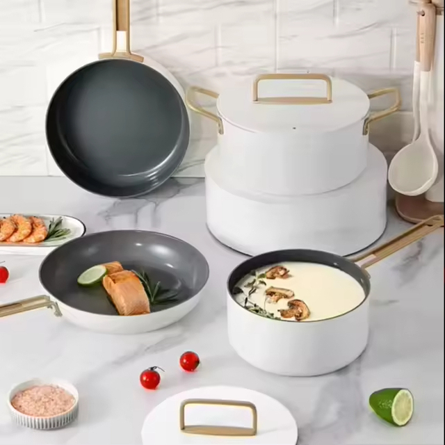 Customizable Ceramic Non Stick Aluminum Frying Pan Egg Pan Omelet Pans Chef's Pan PFOA Free Induction Compatible