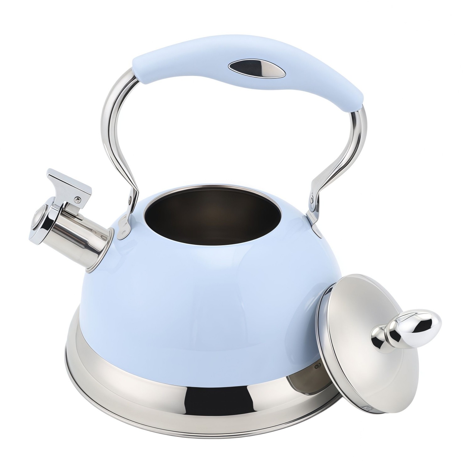 Factory Wholesale 2.5 L Whistling Tea Kettle Tea Pot Customized Color Stainless Steel Hot Water Teapot for ALL Stovetop