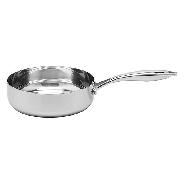 Hybrid TriPly Stainless Steel Nonstick Wok With Handle No Coating Nonstick Cookware Support ODM/OEM Non Toxic NO PFAS PFAS