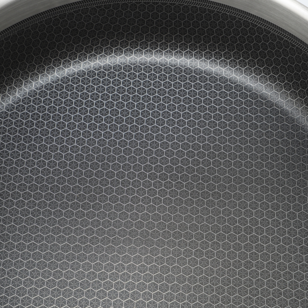 High Quality 316 Stainless Steel Cook Saute Pan Three Layer Steel Double Ear Frying Pan Rapid Heat Conduction Sauting Fry Pan