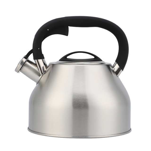 Modern 3L Stainless Steel Whistling Kettle Tea Teapot with Bakelite Handle Home Kitchen Induction Stove Top Metal Construction